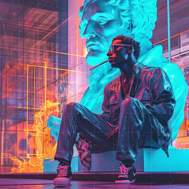 Neon Night Album Covers