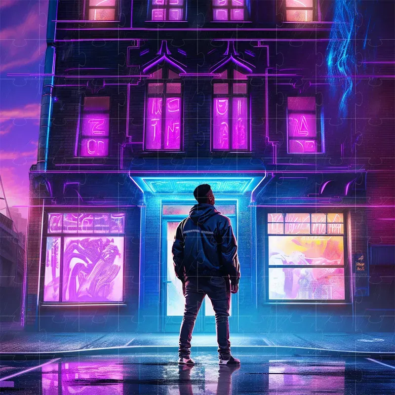 Neon Night Album Covers