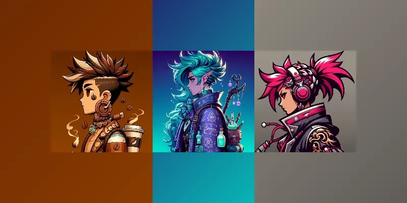 Azuki Style NFT Characters generated by undefined