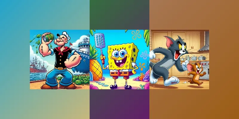 Famous Cartoon Characters generated by undefined