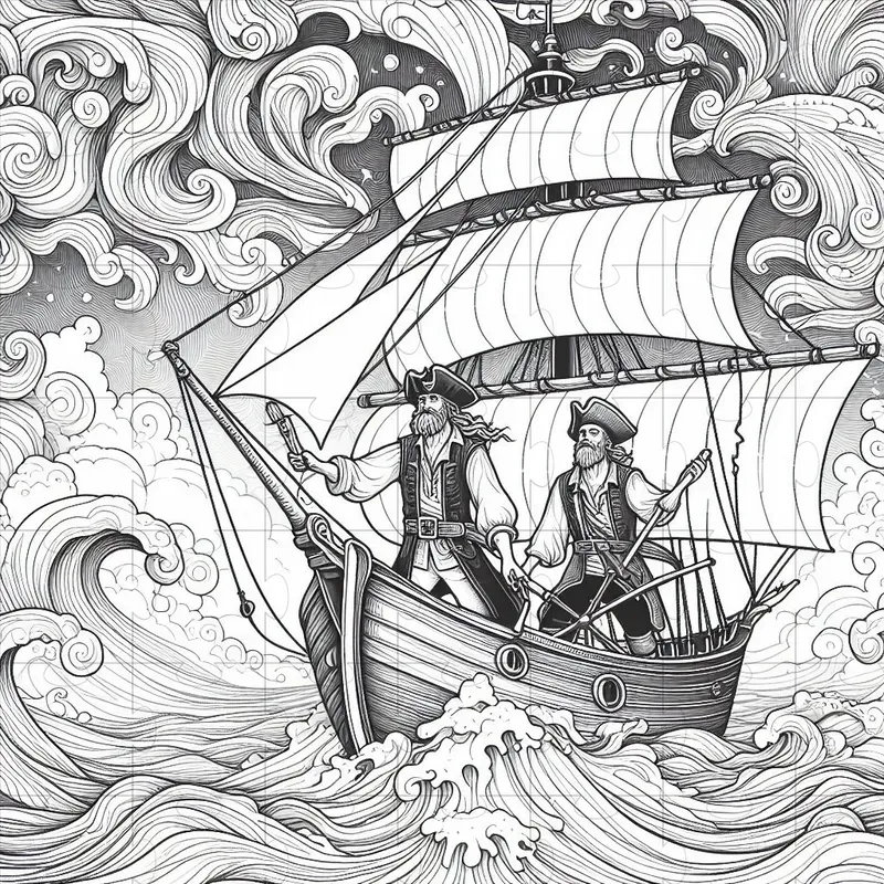 Fantasy Adventure Coloring Pages