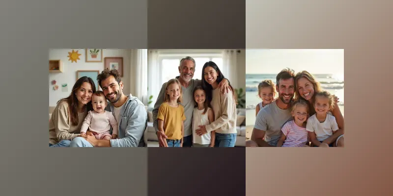 Family Portrait Stock Images generated by undefined