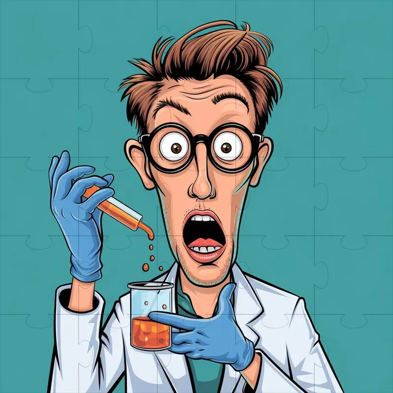 Comical Exaggerated Surprised Characters