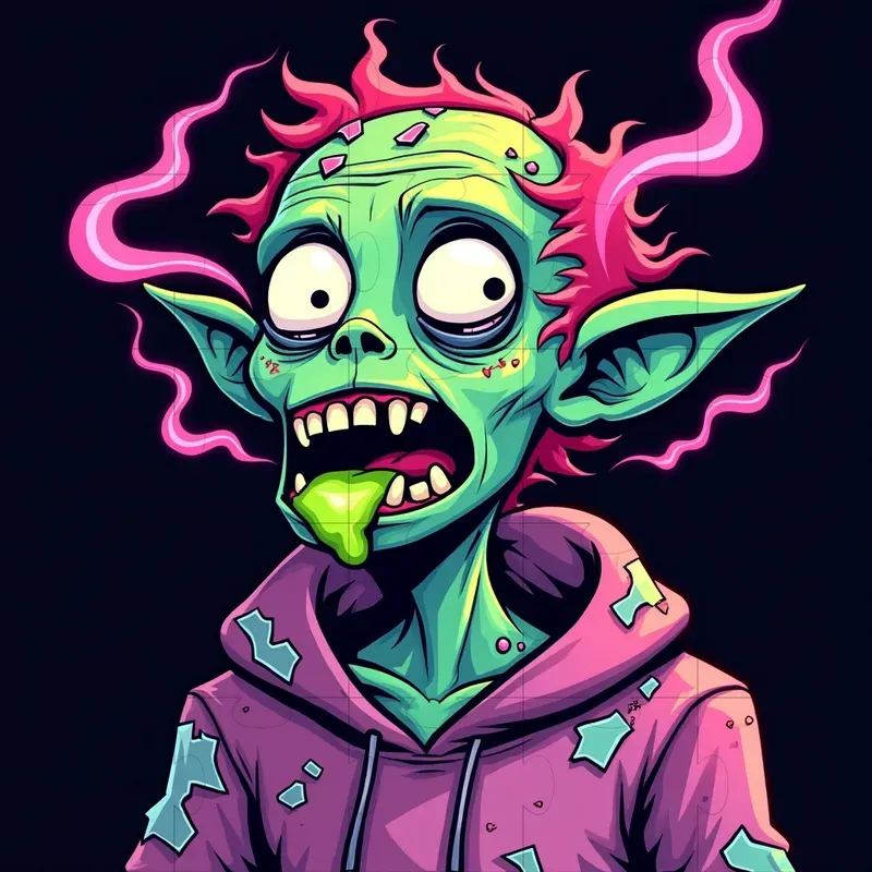 Trippy Psychedelic Cartoon Characters