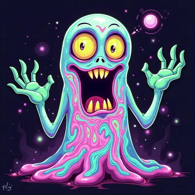Trippy Psychedelic Cartoon Characters