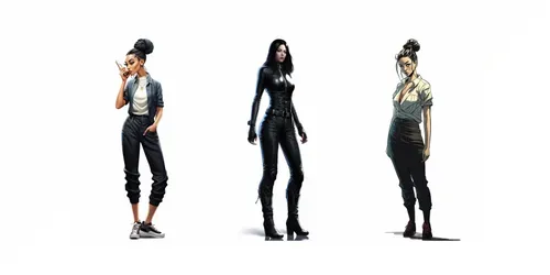 3D Character Designs generated by midjourney