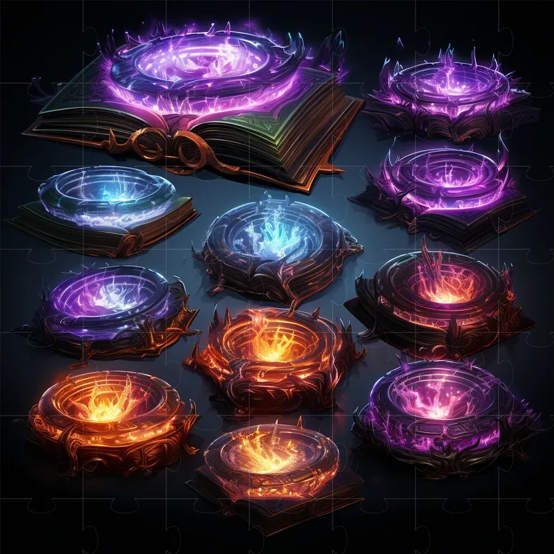 Neon Game Asset Icons