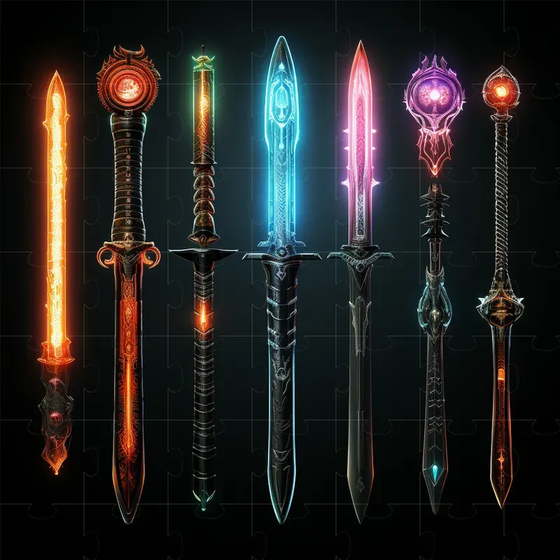 Neon Game Asset Icons