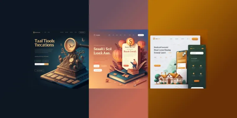 Finance Website Mockups generated by undefined