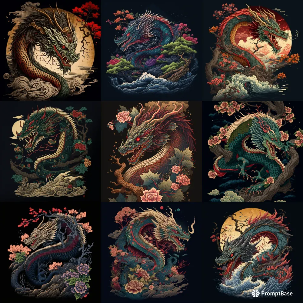 Mythical Japanese Dragons