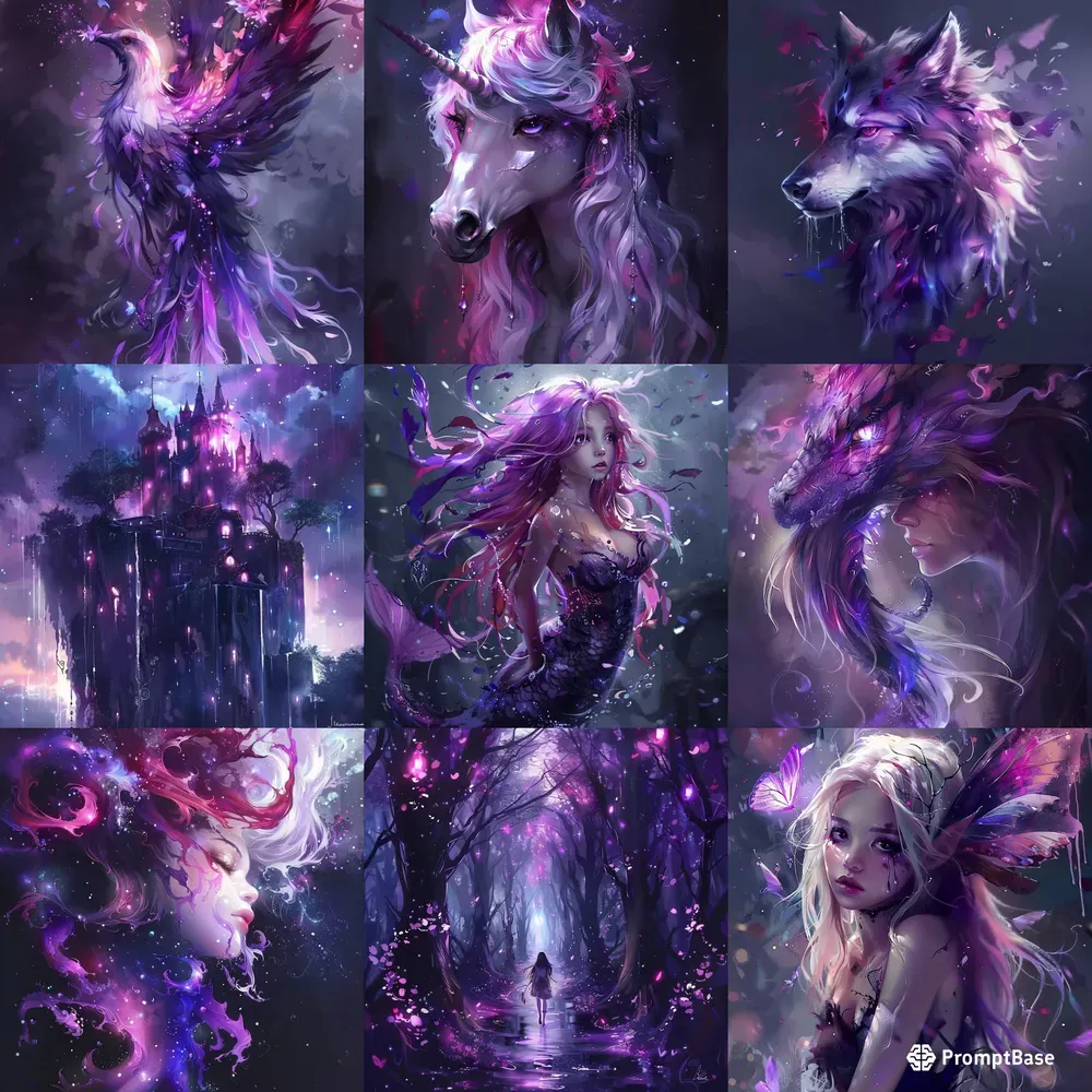 Purple Fantasy Illustration