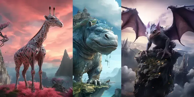 Mountain Fantasy Creatures generated by undefined