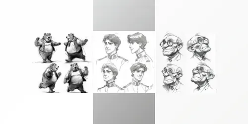 Character Sketches generated by midjourney