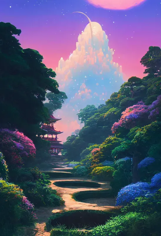 Studio Ghibli Style Landscapes