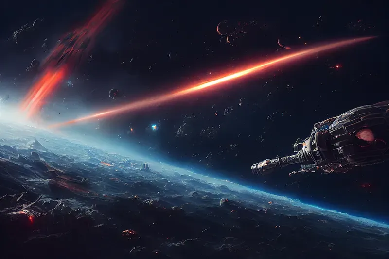 Sci-fi Space Battle