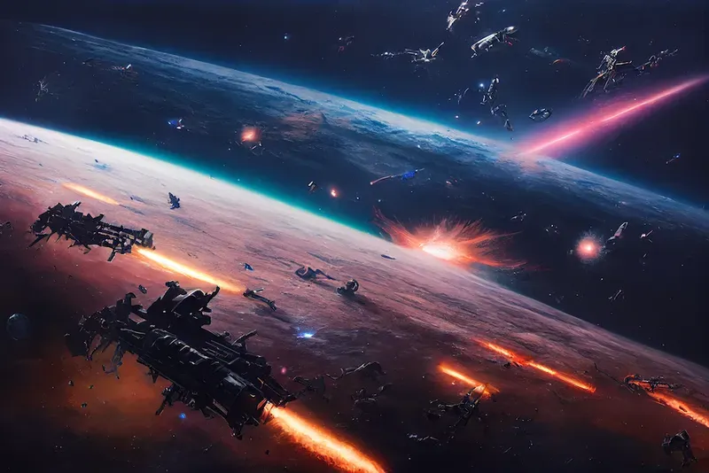 Sci-fi Space Battle