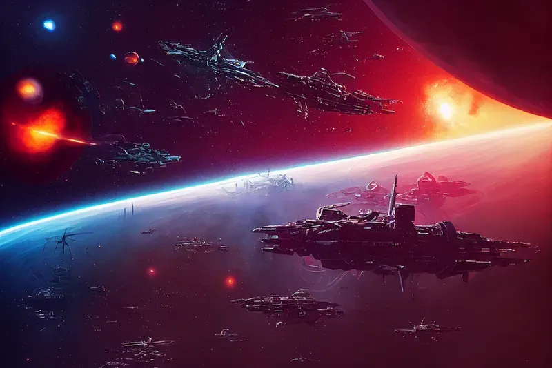 Sci-fi Space Battle