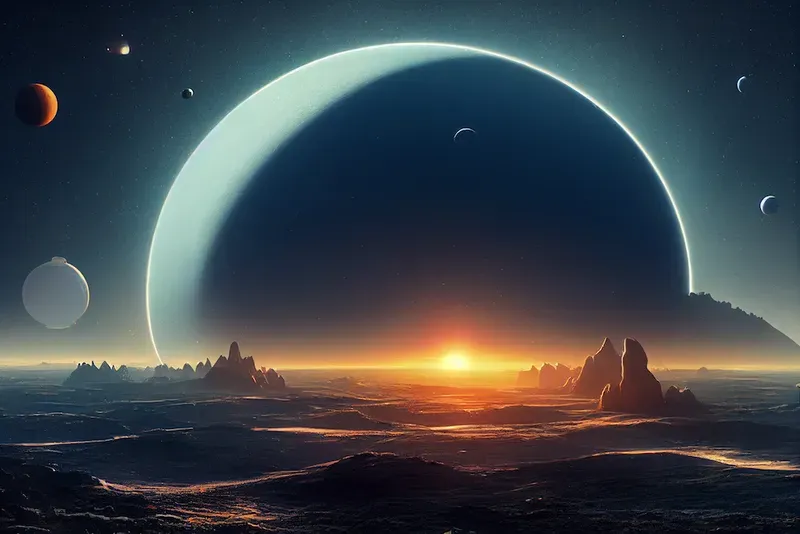 Realistic Sci-fi Alien Landscape
