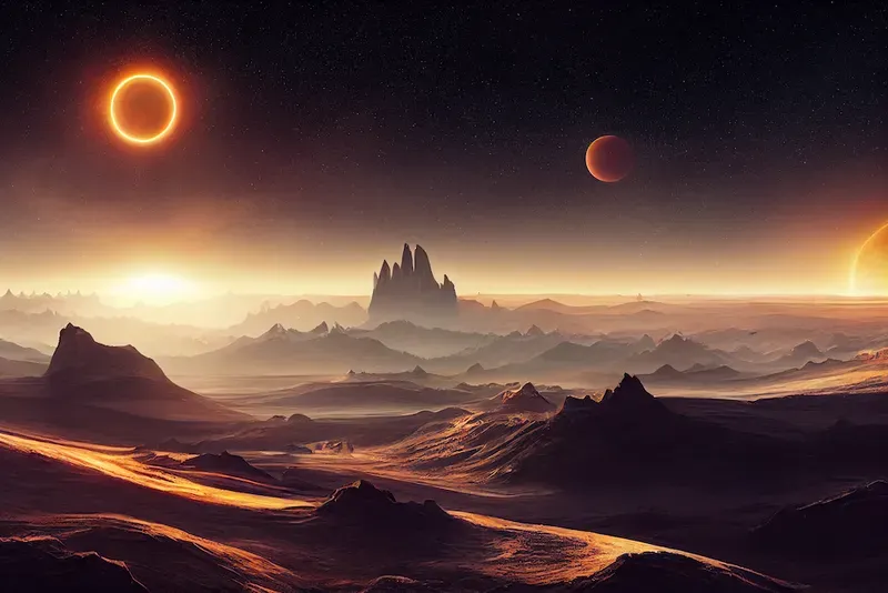 Realistic Sci-fi Alien Landscape