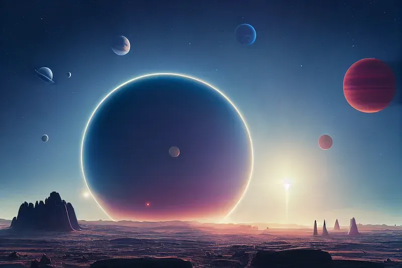 Realistic Sci-fi Alien Landscape