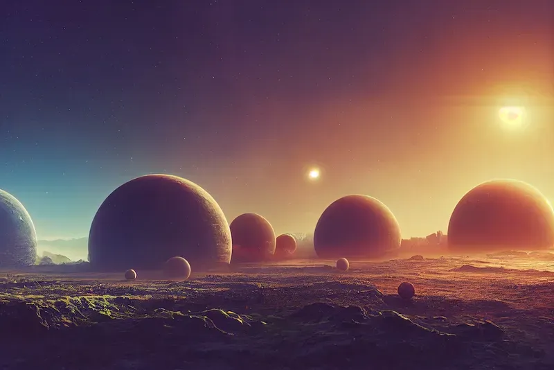 Realistic Sci-fi Alien Landscape