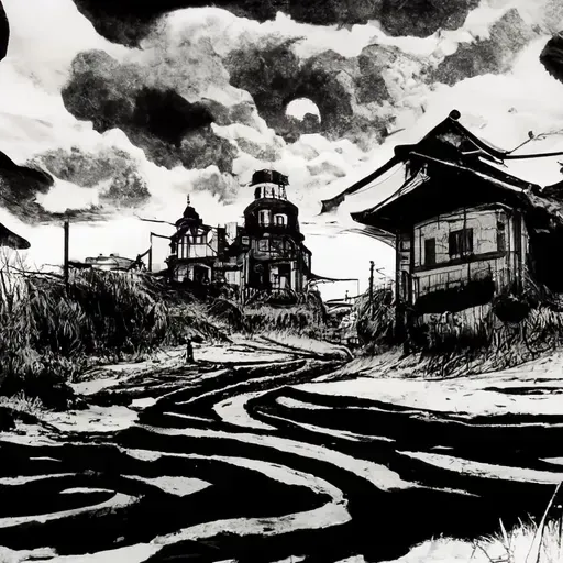 Junji Ito Style Comic Art