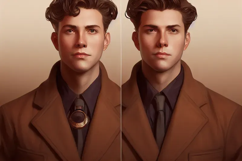 J C Leyendecker Style Portrait