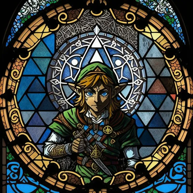 Stained Glass Character Art