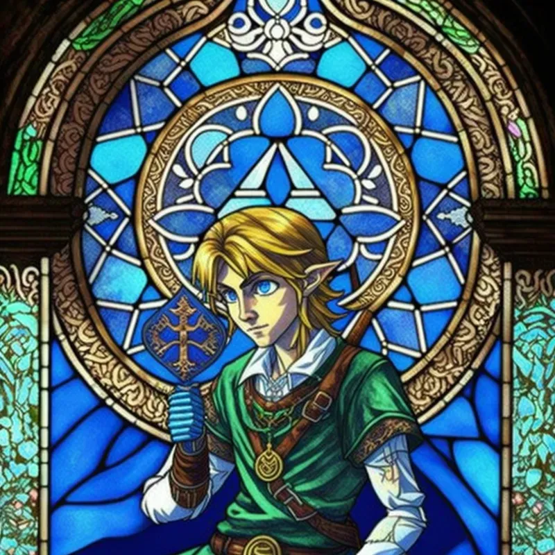 Stained Glass Character Art
