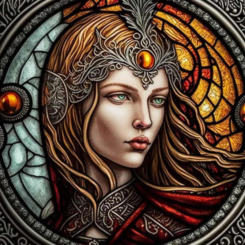 Stained Glass Character Art