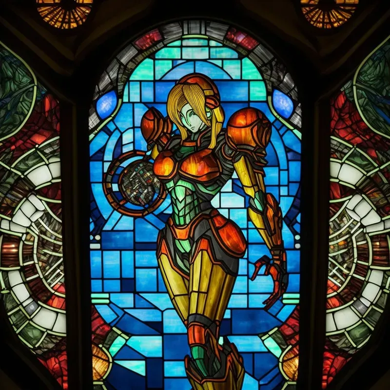 Stained Glass Character Art