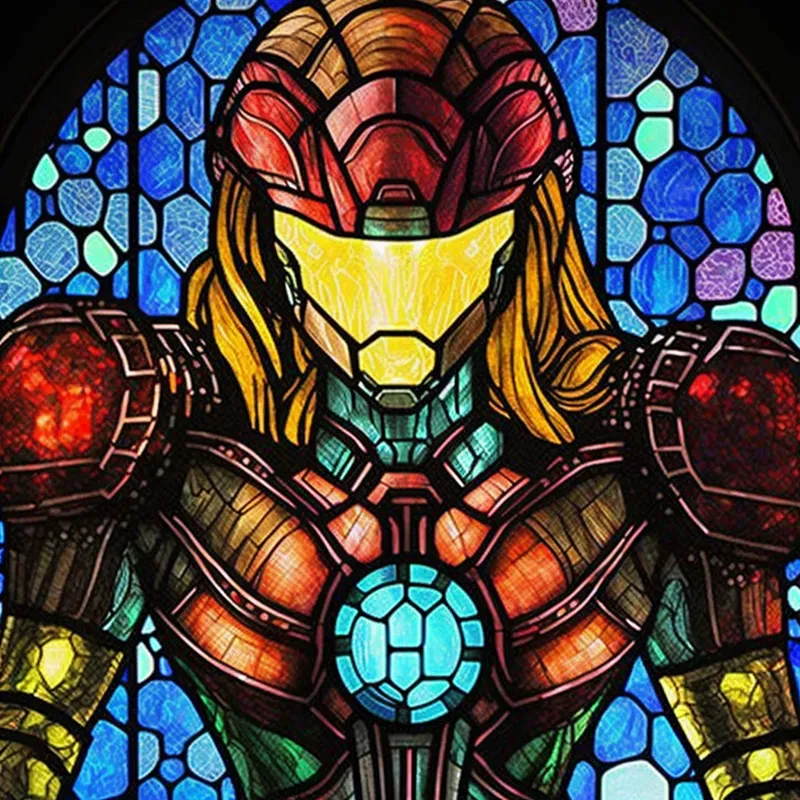 Stained Glass Character Art