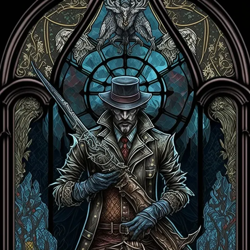 Stained Glass Character Art