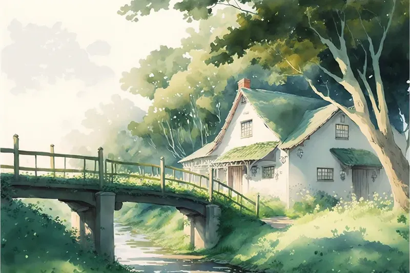 Studio Ghibli Style Watercolors