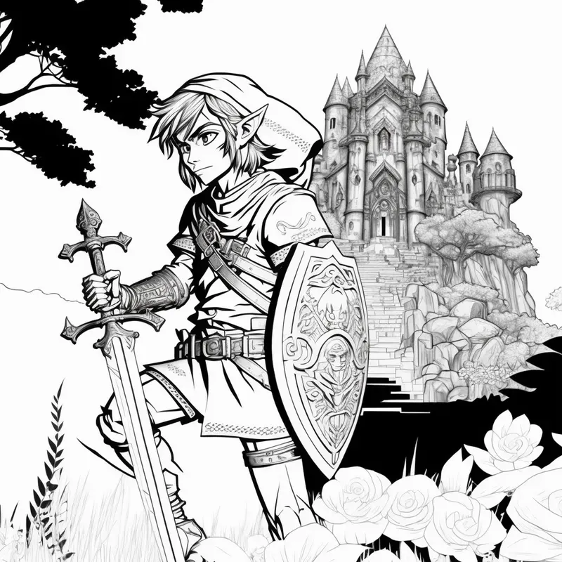 Character Coloring Book Pages
