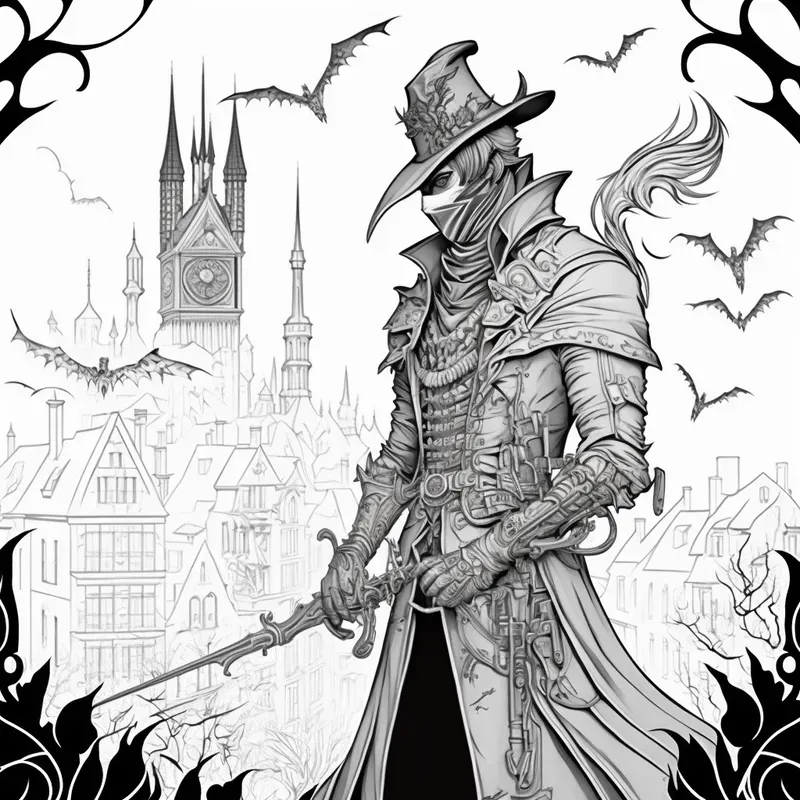 Character Coloring Book Pages