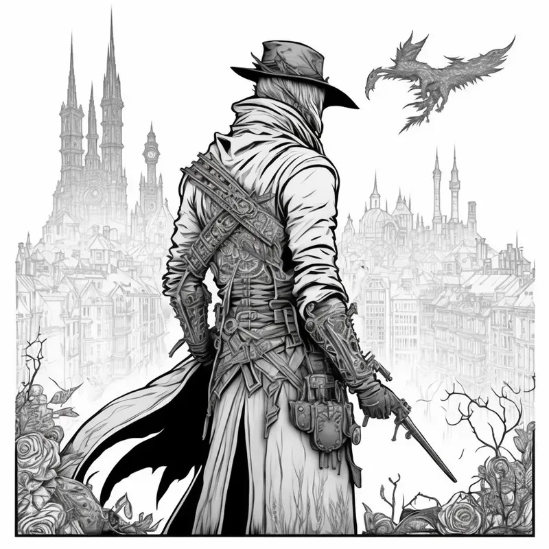 Character Coloring Book Pages