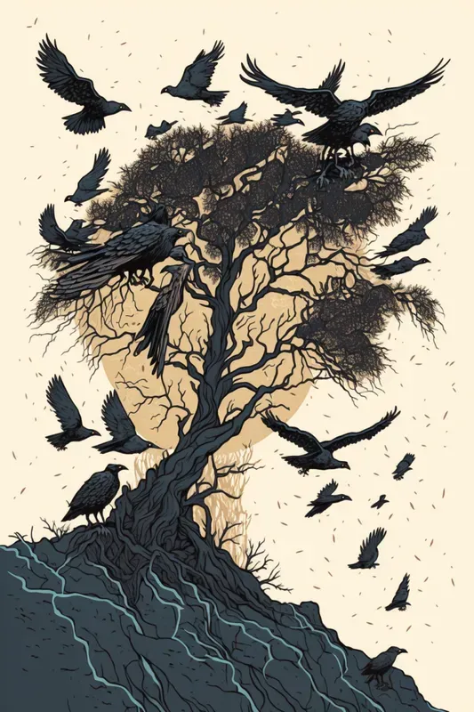 Gothic Line Art Book Covers