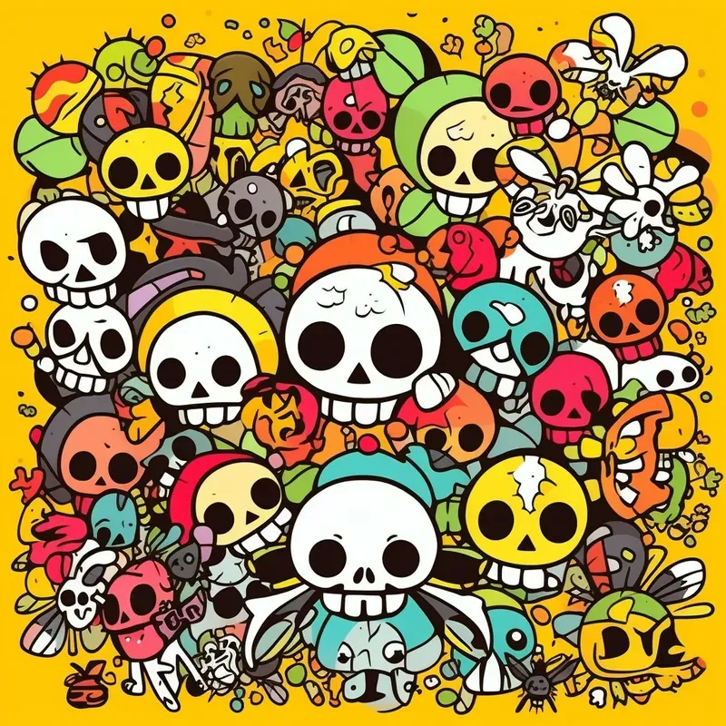 Tokidoki Style Cute Illustrations