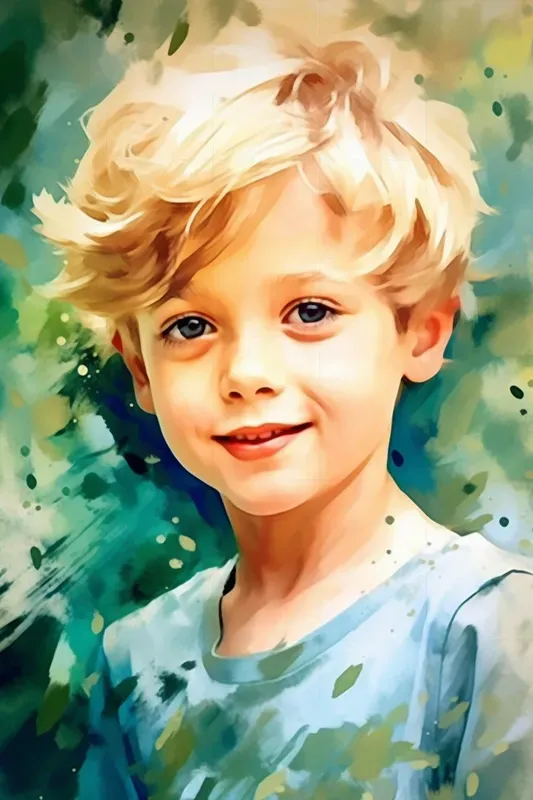 Realistic Water Color Portrait Paintings