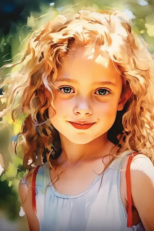 Realistic Water Color Portrait Paintings