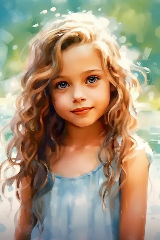 Realistic Water Color Portrait Paintings