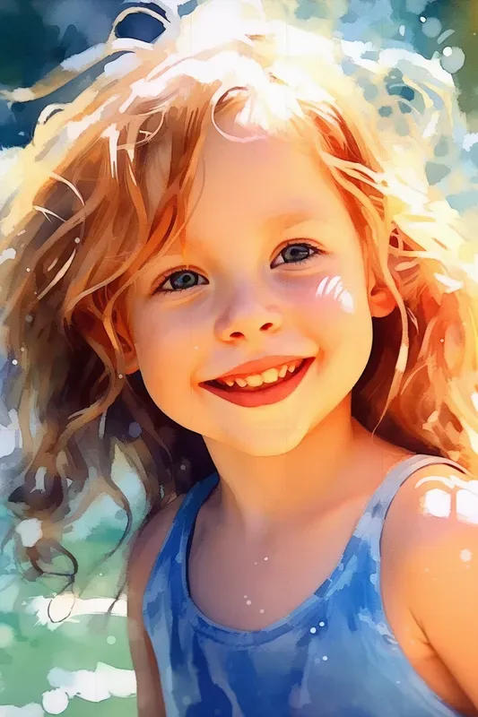 Realistic Water Color Portrait Paintings