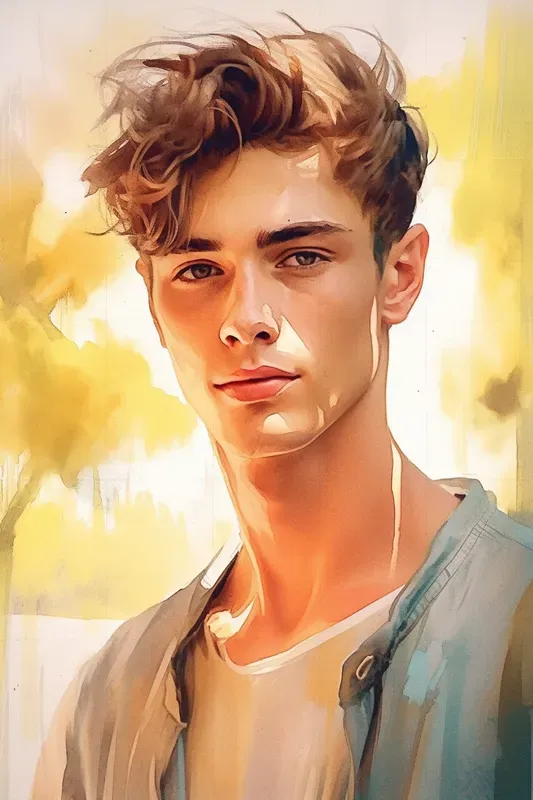 Realistic Water Color Portrait Paintings