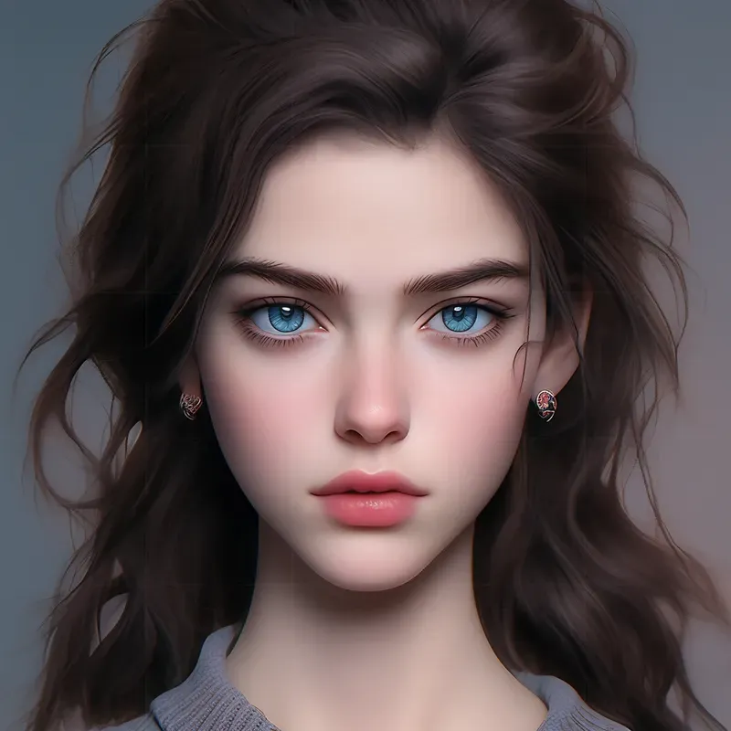 Realistic 3D Avatar Anime Portraits