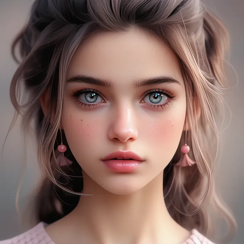 Realistic 3D Avatar Anime Portraits