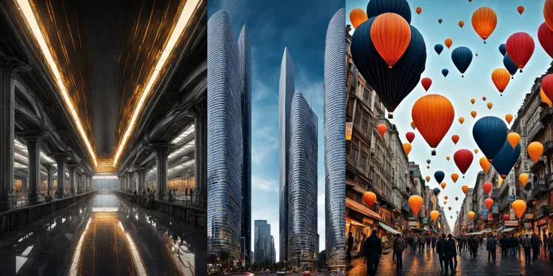 The Future Cities As Beautiful As A Dream generated by undefined