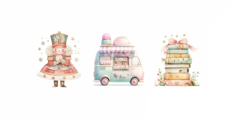 Soft Cartoon Illustrations generated by undefined