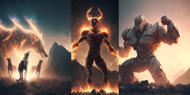 Cosmic Mythological Creatures generated by undefined