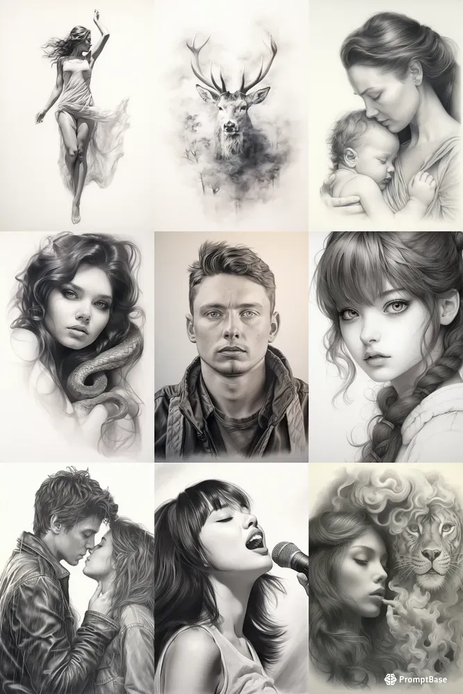 Character Pencil Drawings
